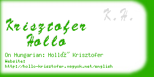 krisztofer hollo business card